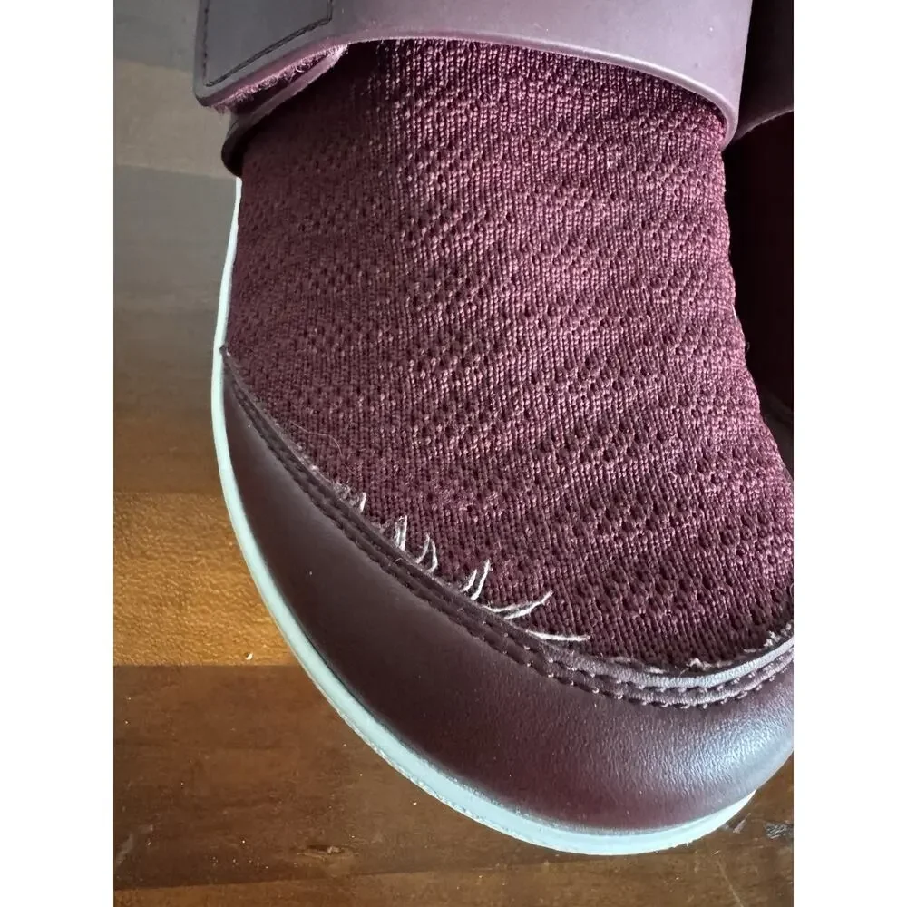 Traq by Alegria Qwuik Wine Waves Strap Slip On Sneakers Womens 42 Walking Casual
